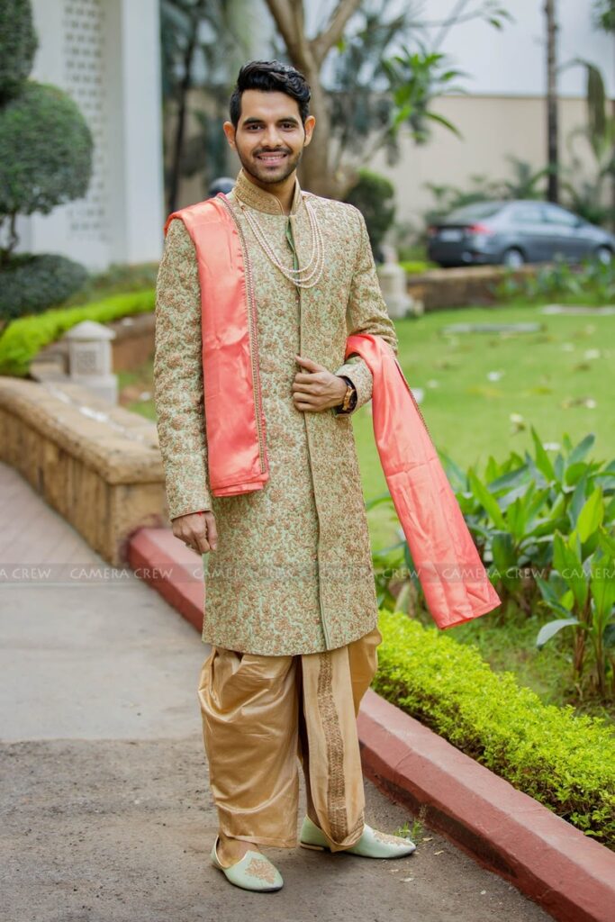 colorful sherwani