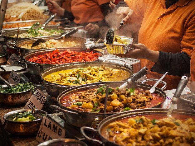 Indian wedding buffet