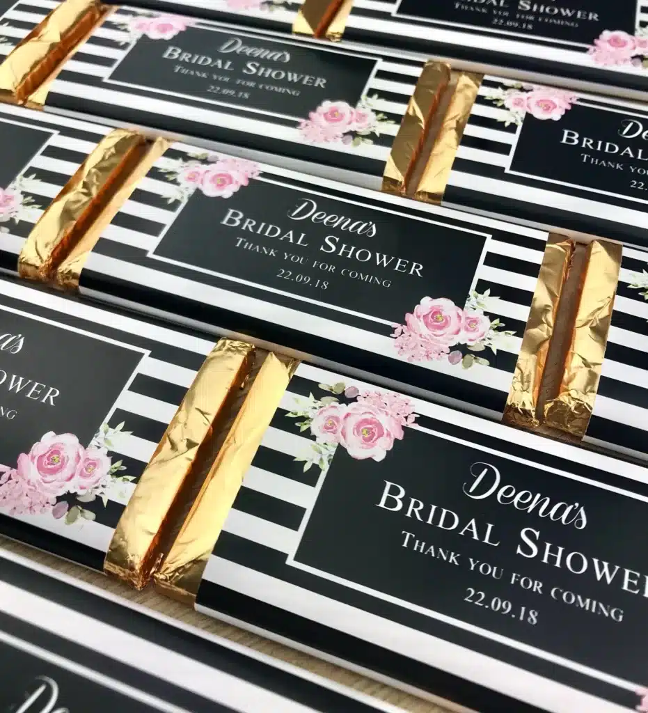 Personalised Chocolate Bar Cadbury Silver 30 custom choc bars