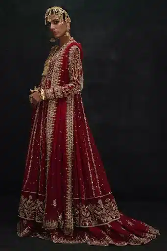 LOVE ZARI WORK THEN THIS KALIDAR WON&rsquo;T DISAPPOINT YOU bridal outfit