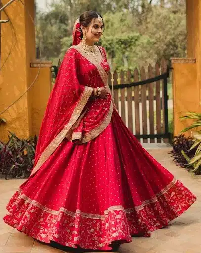 Simply a red dupatta
