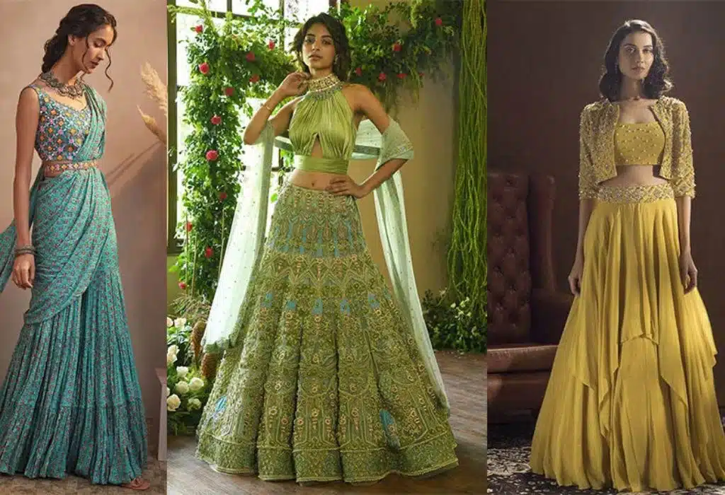 2025 Bridal Fashion Forecast: Saree Drapes, Hairstyle, Embroidered Lehengas & Western Fusion Looks