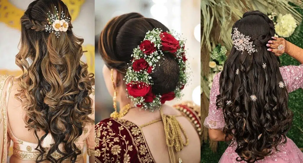 Popular Simple Yet Stunning Hair Styles for Haldi & Engagement