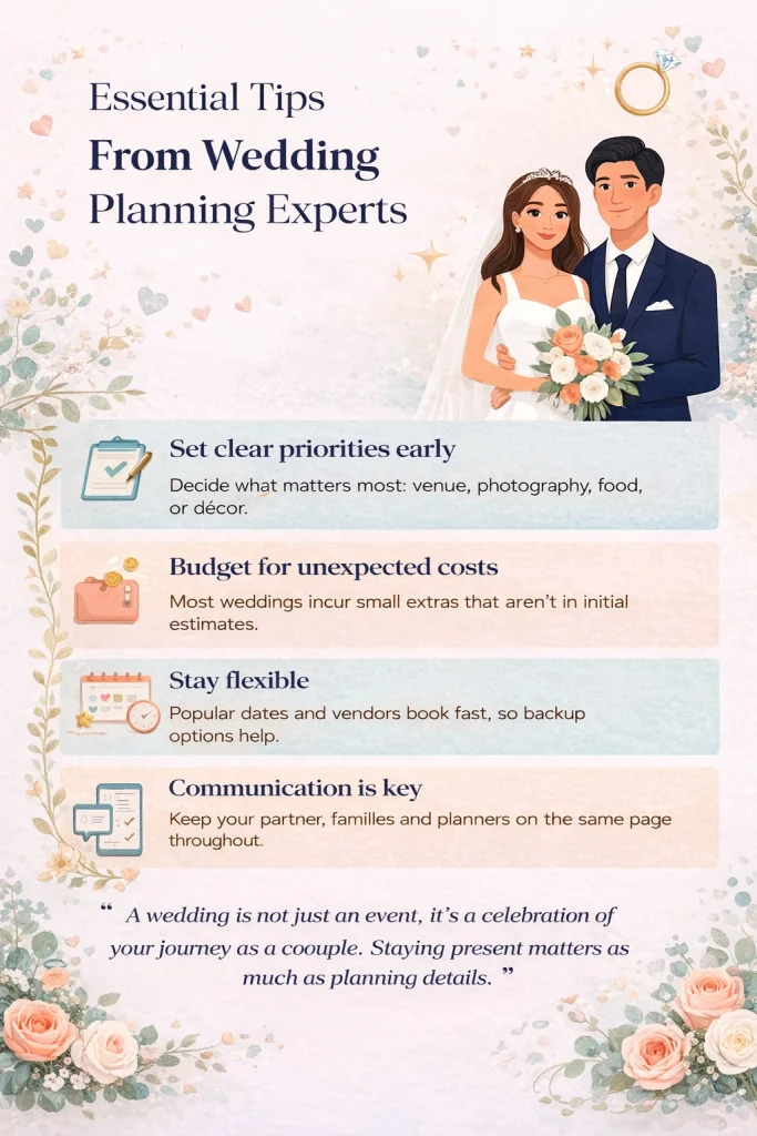 Essential Tips From Wedding Planning Experts