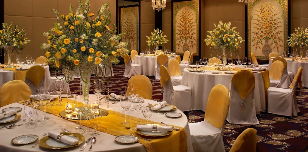 Ambiance and theme for the Palace wedding&nbsp;