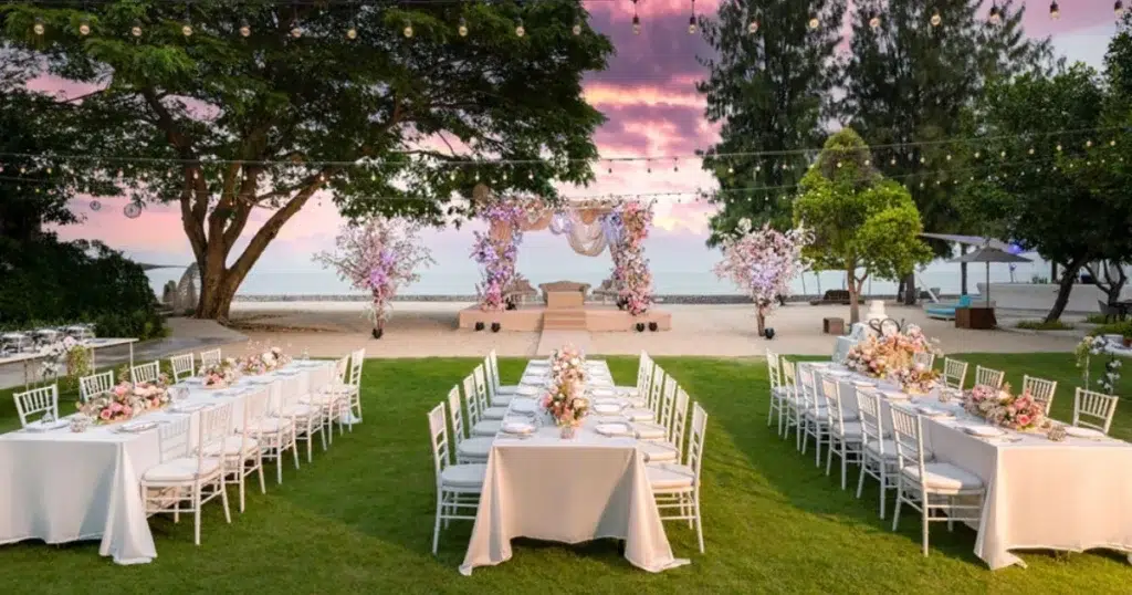 Beach wedding ambiance&nbsp;