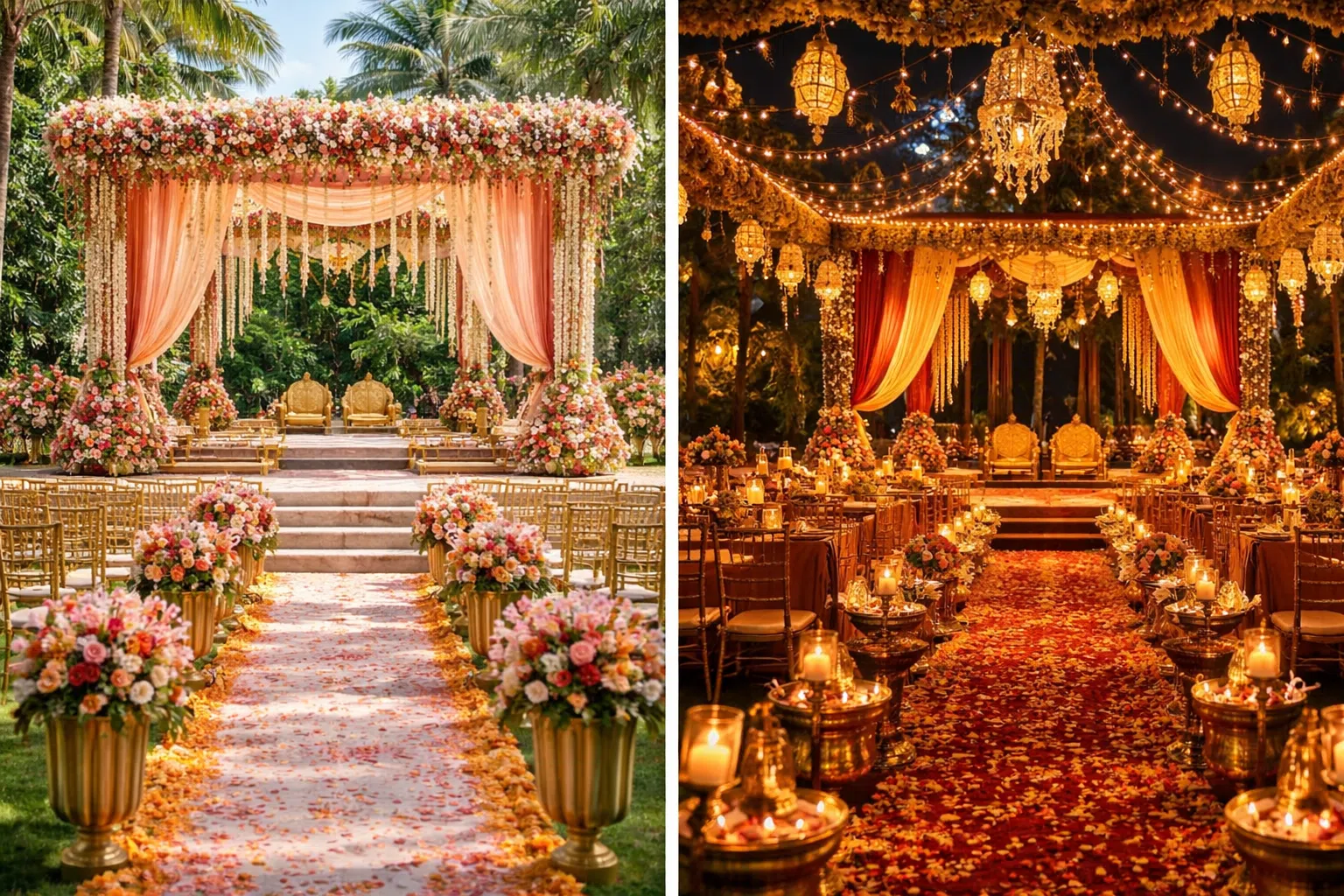 Day vs Night Wedding Decor &ndash; What Changes?