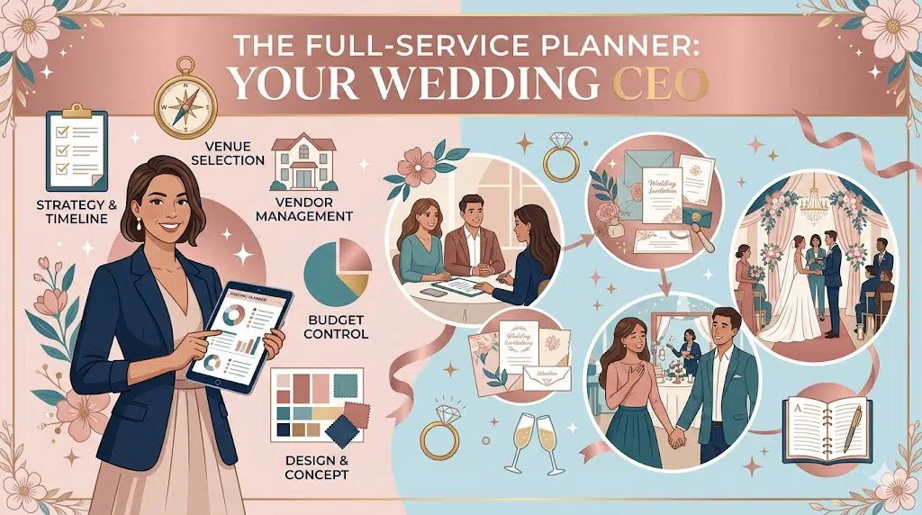 Day-Of Wedding Coordinator vs. Full-Service Planner — What’s the Difference?