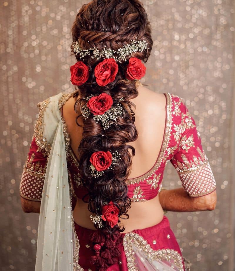Playful and Elegant Bridal Hairstyles for Sangeet or Mehndi
