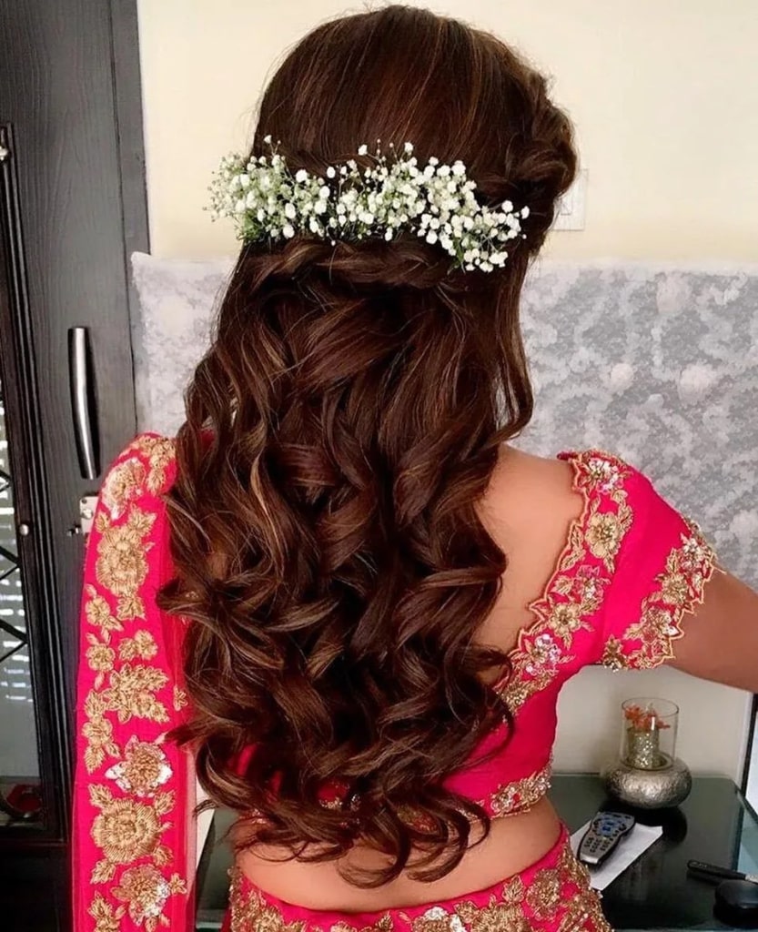 Fancy Bridal Sarees | South indian wedding hairstyles, Indian bridal  hairstyles, Indian wedding hairstyles