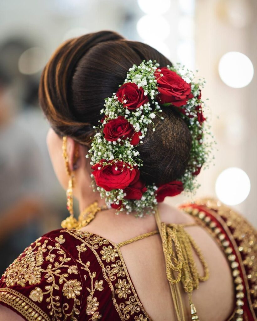 New Hairstyles For Indian Wedding Function- Mehdi, Haldi & Sangeet | Simple  wedding hairstyles, Bridal hair buns, Hairstyles for indian wedding