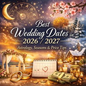 Best Wedding Dates in 2026 / 2027: Astrology, Seasons & Price Tips