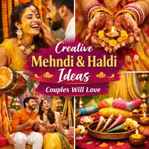 Creative Mehndi & Haldi Ideas Couples Will Love
