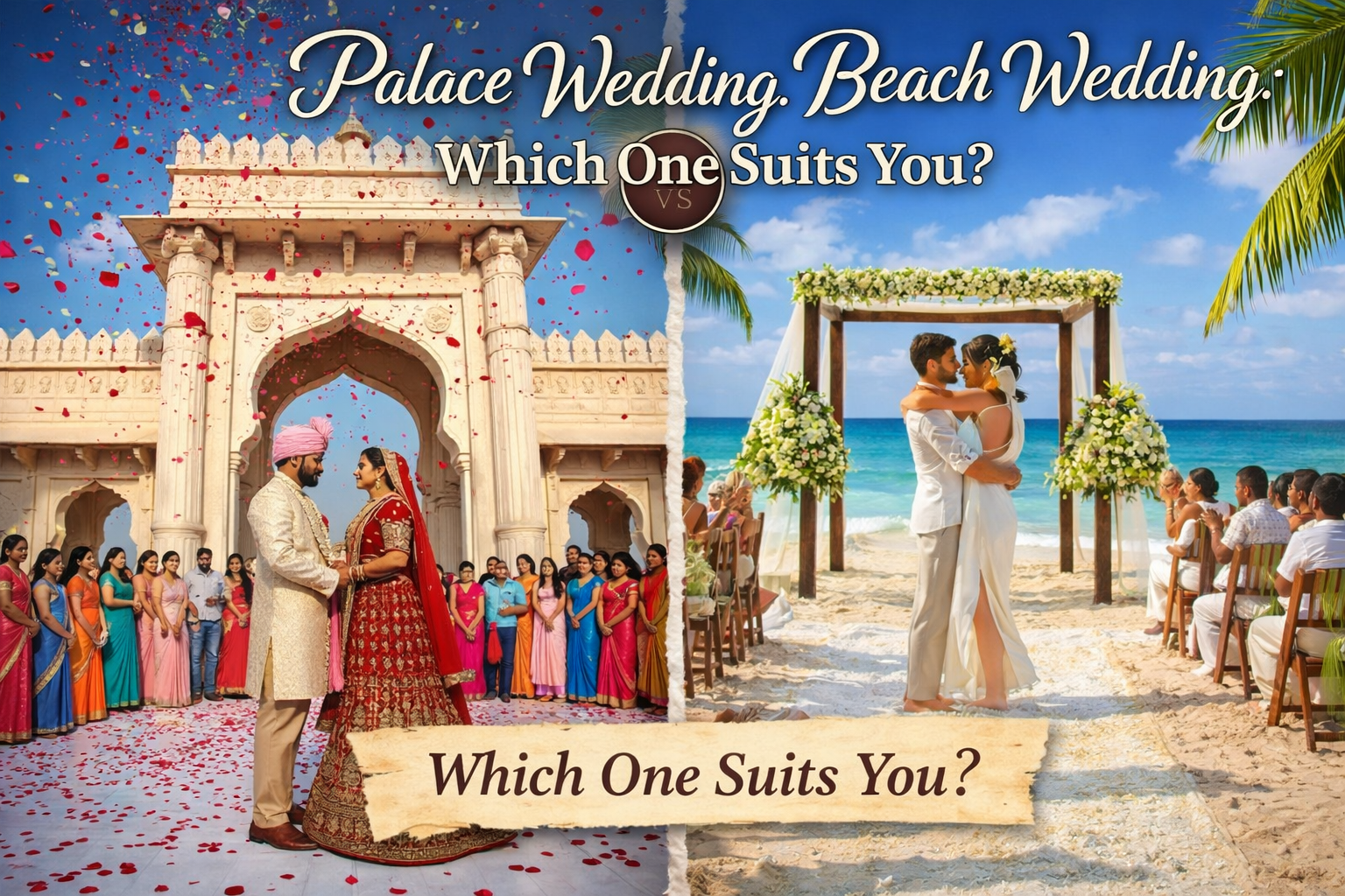 Palace Wedding vs Beach Wedding: Which Is Right for You?
