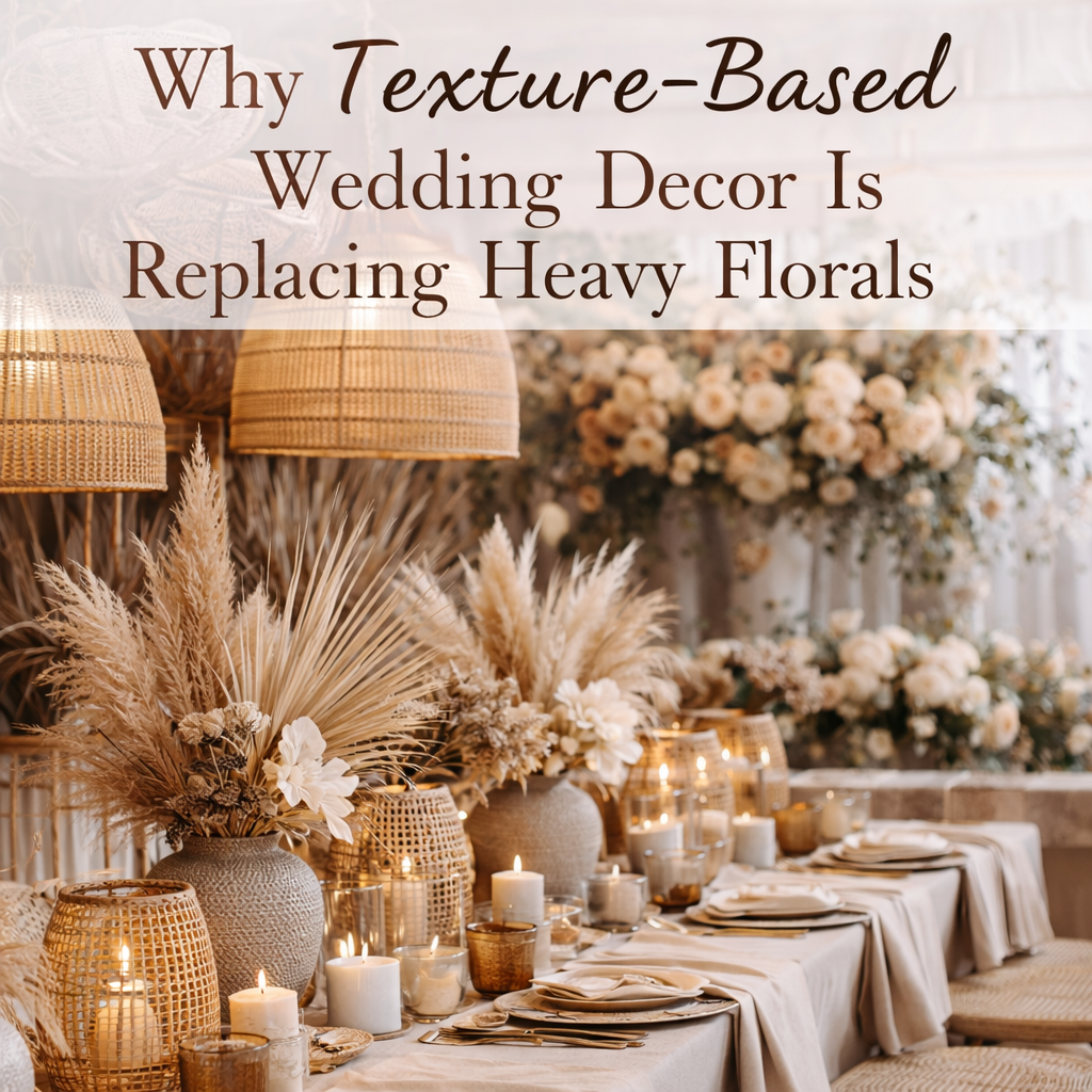 Why Texture-Based Wedding Decor Is Replacing Heavy Florals